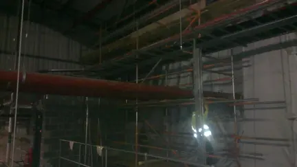 Fire Curtain Scaffold Asda Bedford