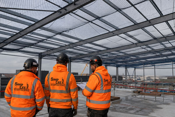 Construction safety netting installed for contractors in Essex